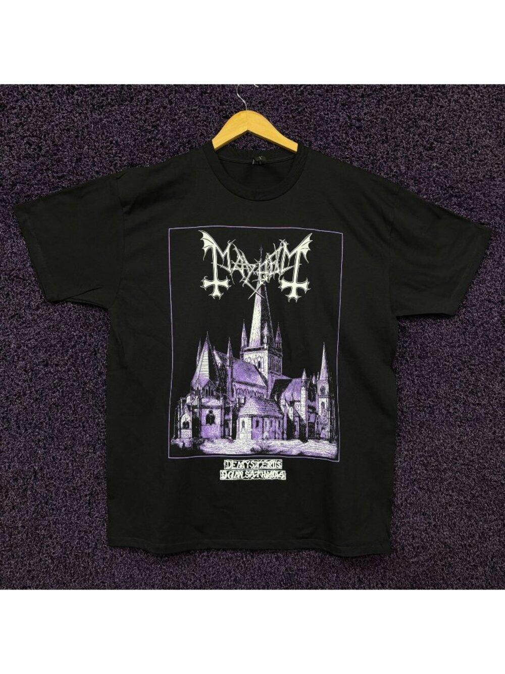 Mayhem De Mysteriis Dom Sathanas Black Metal Double Sided T-Shirt Size Extra Lar